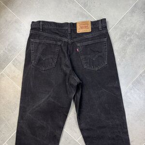 Vintage Levi’s 550 Black Jeans 34x34 USA 90s Relaxed Fit Denim